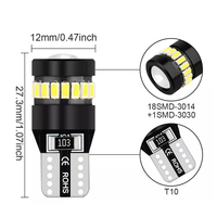 2x W5W T10 LED sans erreur feu de stationnement pour Ford Fiesta Focus 2 3 Mondeo mk2 mk3 mk4 Fusion Kuga 194 168 Ampoule