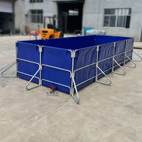 Bâche en PVC pliable circulaire et rectangulaire pour bassin à poissons, bâche pour aquarium