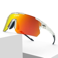 Lunettes de Sport Protectrices Personnalisées UV400 pour Hommes, Vélo de Course, Lentille PC Violette, Cyclisme en Extérieur, Lunettes de Soleil TR90
