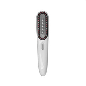 Peigne électrique multifonctionnel pour masser la tête, vibrations du cuir chevelu, lumière rouge, micro-courant EMS, peigne à huile essentielle - Product Image 3