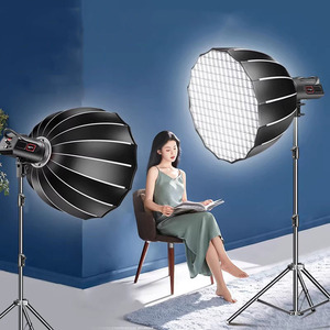 Kit d'éclairage de studio professionnel avec boîte à lumière et support, lumière d'appoint beauté <span class=keywords><strong>pour</strong></span> diffusion en direct, éclairage vidéo LED 100W <span class=keywords><strong>pour</strong></span> photographie et séances <span class=keywords><strong>photo</strong></span> - Product Image 6
