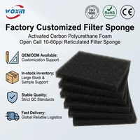 Woxin 10 15 20 25 30 35 40 50 60 PPI Mousse filtrante ouverte pour aquarium, filtre à eau et à air, éponge filtrante de qualité, fournitures