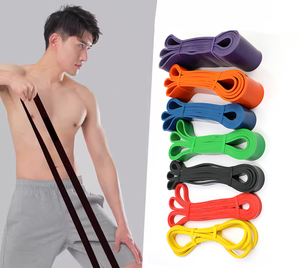 Pita Latihan Yoga TPE Berat Luqingyuan Khusus, Warna Kuning, Ramah Lingkungan, Tahan Lama, dengan <span class=keywords><strong>Loop</strong></span> Sabuk, Perlengkapan Olahraga - Product Image 3