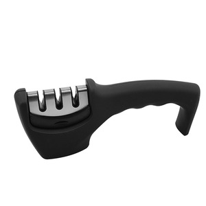 เครื่องลับมีดแบบมือถือ สแตนเลสสตีล หลายระดับความละเอียด เครื่องมือลับคมแบบแมนนวลสำหรับใช้ในครัว - Product Image 1