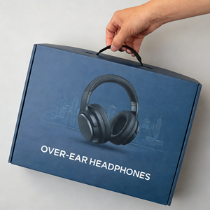 Boîtes d'emballage DTC pour écouteurs et produits électroniques 3C, en carton ondulé B/E, avec option de découpe, auto-scellantes, impression quadricolore - Product Image 6