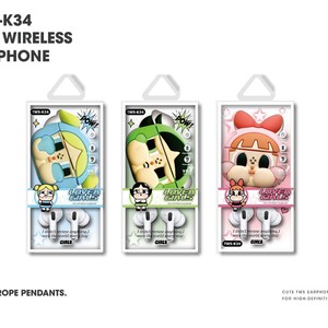 Étui en silicone mignon pour écouteurs sans fil TWS K25 avec porte-clés - Product Image 5