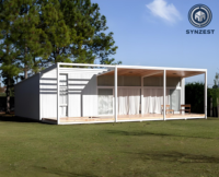 Kits de maisons préfabriquées modulaires à toit pointu faciles à installer, villas mobiles en kit, maisons conteneurs préfabriquées à vendre