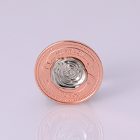 Pièce d'or et d'argent Amoureux des devises étrangères Niue Rose Love Coin Pièce commémorative de mariage