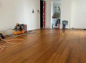 Prefinished <strong>Oak</strong> Hardwood Flooring Handscraped Espresso <strong>Stain</strong> 3/4 Inch Width - Product Image 6
