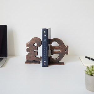 Sujetalibros decorativos antiguos de estilo europeo, marcapáginas de <span class=keywords><strong>Euro</strong></span> y libra esterlina de hierro fundido pesado para decoración del hogar - Product Image 1