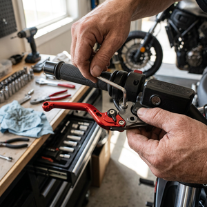 เหมาะสำหรับ KLX125/<span class=keywords><strong>150</strong></span>/250 มอเตอร์ครอส คันเบรกและคลัตช์อะลูมิเนียม CNC แบบดัดแปลง - Product Image 3