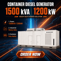 Groupe électrogène diesel conteneurisé 1200 kW 1500 kVA à prix direct usine pour la sauvegarde d'urgence des centres de données