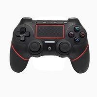 Manette de jeu pour PS4, manette sans fil BT, six axes, double vibration pour PS4/PC, manette de jeu sans fil