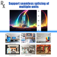 Afficheur LED pliable RX P1.8/P2.5 Gob pour extérieur et intérieur, roues, matrice LED, mur Gob, étanche, mobile, école, restaurant, café