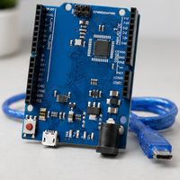 Carte de développement Leonardo R3, microcontrôleur ATMEGA32U4 avec câble USB, compatible avec les projets Arduino DIY