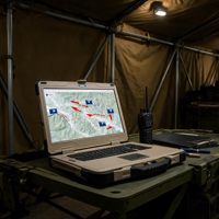 15,6 inch robuuste laptop IP65 waterdicht stofdicht industriële notebook woestijngeel voor mijnbouw onderzoek OEM ODM Wi-Fi 6