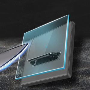 Interruptor de Luz de Pared de Vidrio Templado Eléctrico Universal de 1/2/3/4 Módulos y 1/2 Vías, Panel de Botones con Indicador LED, Tipo Balancín 86 - Product Image 3