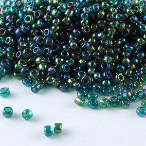 2mm Transparent Rainbow Rocailles Premium Crystal Seed Beads Perles de verre rondes pour la fabrication de bijoux Art Craft Pearl - Product Image 6