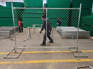 Panneaux de clôture temporaire en treillis galvanisé de 6 pi x 12 pi, clôture de sécurité portable pour chantier de construction pour le marché du Canada et des États-Unis - Product Image 6