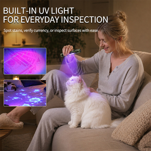 Lápiz Luminoso Magnético con Luz Roja <span class=keywords><strong>de</strong></span> 11 Modos, Función <span class=keywords><strong>de</strong></span> Memoria, Mini Linterna Recargable, Impermeable IPX4, Clip <span class=keywords><strong>de</strong></span> Doble Uso para Reparación <span class=keywords><strong>de</strong></span> Automóviles - Product Image 6