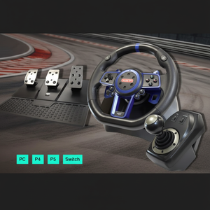 ระบบบังคับเลี้ยวสำหรับเล่นเกมจอยสติ๊กสำหรับรถแข่ง M111ตอบสนองได้ดีพร้อมระบบบังคับเลี้ยวสำหรับคอนโซลและผู้เล่นพีซี - Product Image 1