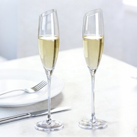 Gobelet en verre cristal sans plomb soufflé à la main incliné verres à vin blanc de luxe verrerie vintage verre à champagne pour la fête de mariage