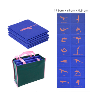 <span class=keywords><strong>Tappetino</strong></span> <span class=keywords><strong>yoga</strong></span> in TPE ecologico pieghevole multicolore blu rosa <span class=keywords><strong>viola</strong></span> rosso verde multicolore stampato Logo personalizzato di alta qualità - Product Image 3