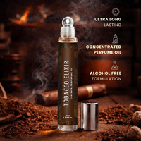 Elixir concentré au tabac de qualité supérieure, parfum en roll-on longue durée pour le bureau et les rendez-vous, huile parfumée pour homme, parfum boisé cuir tabac