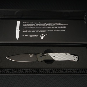 มีดพับ Bugout EDC รุ่น 535BK-2501 ด้ามอลูมิเนียมอัลลอยด์สลักลาย KITH ใบมีด M390 สำหรับงาน DIY OEM ตั้งแคมป์ และล่าสัตว์ - Product Image 4