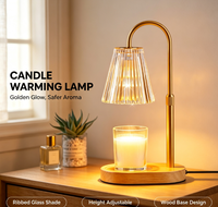 Lampe chauffe-bougie avec minuterie - Chauffe-cire électrique pour bougies, lampes en verre