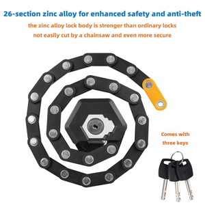 Candado Plegable con Llave AFTFA para <span class=keywords><strong>Bicicleta</strong></span> de Montaña, <span class=keywords><strong>Bicicleta</strong></span> Eléctrica y Motocicleta, Antirrobo, Compra al por Mayor - Product Image 3