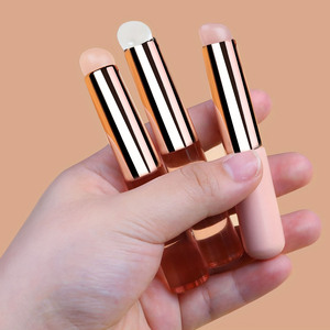 <b>Custom</b> Logo Silicone Nail Art Brush Clear Handle for Lip Gloss Eyeshadow Stamping - Product Image 4