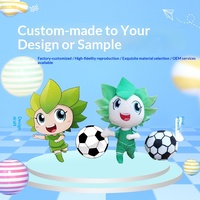 Boneka Plush Kustom & Maskot IP Mainan Buatan Khusus dengan Isian Kapas Serat Gantungan Kunci & Liontin untuk Usia 14+