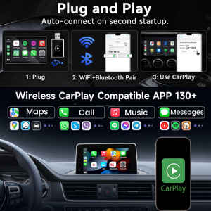 Adaptateur sans fil CarPlay <span class=keywords><strong>Android</strong></span> <span class=keywords><strong>Auto</strong></span> Koogold avec port USB-C, prend en charge Netflix, <span class=keywords><strong>Amazon</strong></span> Prime Video et les applications Max - Product Image 5