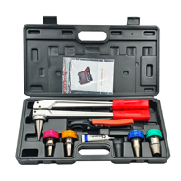 Kit de Herramientas de Expansión Manual PEX-A de 3/8, 1/2, 3/4 y 1 Pulgada para Tuberías de Plomería
