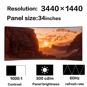 Pantalla LCD LM340UW3-SSA1 de 34 Pulgadas y 3440x1440 para Computadoras y Pantallas de Escritorio - Product Image 2