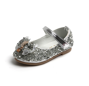 Zapatos Mary Jane para Niñas, Primavera-Verano, Punta en Pico, 4-6 Años, Cierre de Velcro, Cristales Brillantes, Estilo Princesa, Gran Venta - Product Image 6