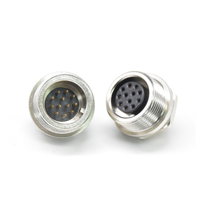 Conector Impermeable Serie HLS de 12 Pines, Macho y Hembra, Montaje en Panel, HL10A-10ZPH-12P HLS-2-12P, Contactos de Soldadura Chapados en Oro - Product Image 5