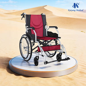 Fauteuil roulant manuel pliable léger en aluminium portable pour adultes, personnes âgées et handicapées, prix du fauteuil roulant - Product Image 1
