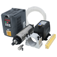 Moteur de broche refroidi par eau 1,5 kW, 24000 tr/min, haute vitesse, ensemble de broches CNC, personnalisable pour le meulage et les routeurs CNC, directement de l'usine