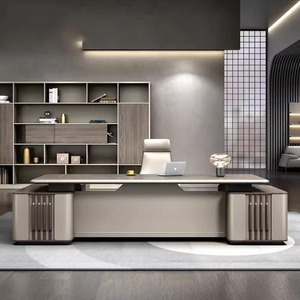 High Quality Modern OEM Height-Adjustable Executive L-Shaped MDF Manager's <strong>Desk</strong> <strong>Durable</strong> Electric <strong>Workstation</strong> Furniture Office - Product Image 2