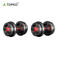 TOPKO-Ensemble d'haltères réglables multifonctions 15kg/20kg/30kg/40kg, haltères de musculation réglables, nouvel arrivage