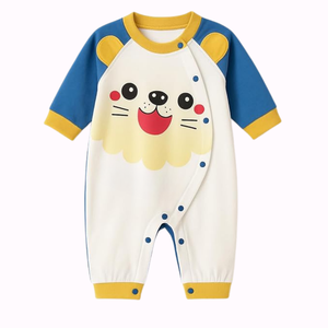 Mameluco de Bebé 100% Algodón OEM con Cierre de Botones a Presión, Ecológico, Transpirable, Unisex, para Bebés y Niños Pequeños, Venta al por Mayor - Product Image 4