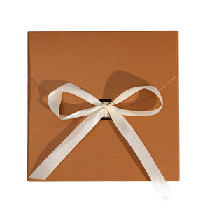 Sobre de papel perlado con lazo, cinta y lazo de lazo estilo occidental engrosado para embalaje de bragas, caja de regalo - Product Image 5