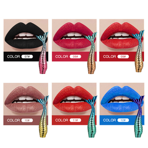 مجموعة لمعان الشفاه من ليكيرين 6 قطع بتأثير حورية البحر، ناعم كالحرير، مطفي، مقاوم للماء، طويل الأمد، لمعان شفاه سائل بالجملة - Product Image 4