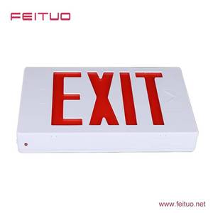 Señal de salida de emergencia JEE2RWE montada en la pared, directamente de fábrica, con certificación UL, apta para exportación, ideal para apartamentos y comercios. - Product Image 6