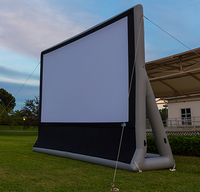 Écran de cinéma gonflable pour les cinémas drive-in, écran de projection hermétique à vendre