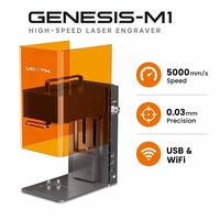 Máquina de Marcado Láser Dual Galvo con Lente F-theta, Láser de Fibra IR de 2W, Láser Azul de 10W, Grabador de Alta Velocidad de 5000 mm/s, Manualidades Personalizadas
