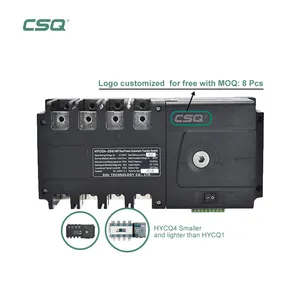 Interrupteur de transfert automatique de classe PC, électrique, 250A, 4 pôles, ATSE, générateur, AC220V, double alimentation, commutateur de changement automatique de puissance, ATS - Product Image 1