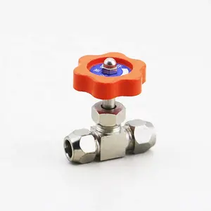 Mini brass stainless steel gas psi pneumatic needle valve gas pipeline cylinder valves